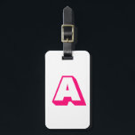 Anpassen, personalisieren des Alphabets als Anfang Gepäckanhänger<br><div class="desc">Anpassen, personalisieren der Anfangsbuchstaben des Alphabets in Monogramm</div>