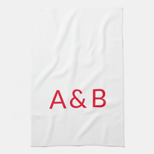 Anpassen, personalisieren des Alphabets als Anfang Geschirrtuch (Vertikal)