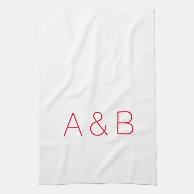 Anpassen, personalisieren des Alphabets als Anfang Geschirrtuch (Vertikal)