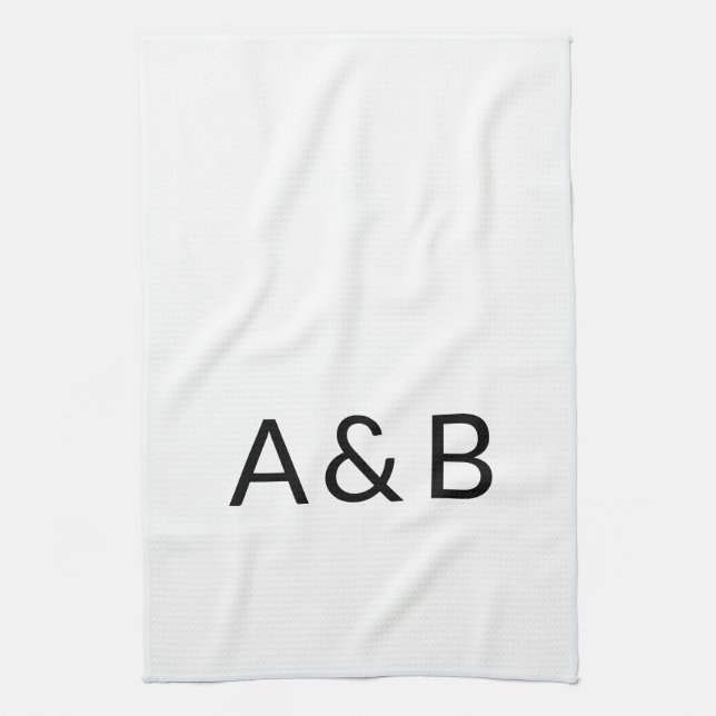 Anpassen, personalisieren des Alphabets als Anfang Geschirrtuch (Vertikal)