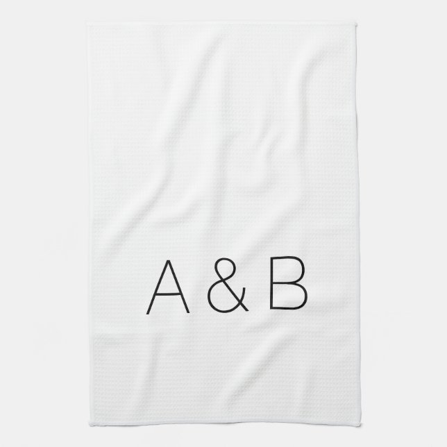 Anpassen, personalisieren des Alphabets als Anfang Geschirrtuch (Vertikal)