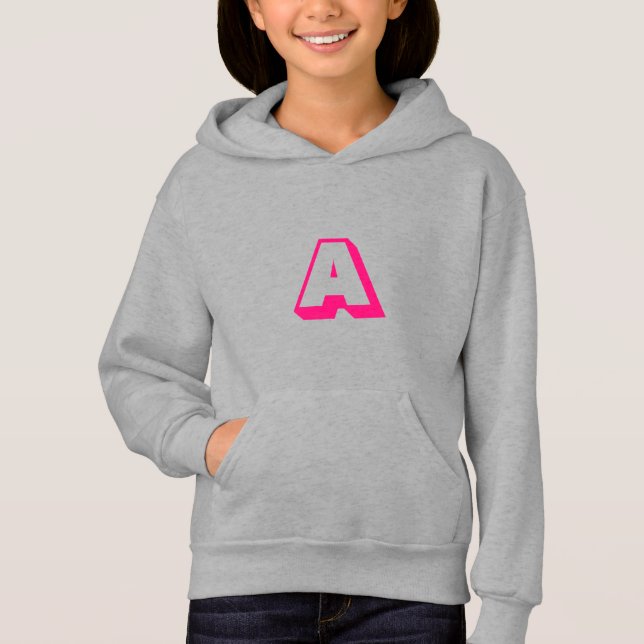 Anpassen, personalisieren des Alphabets als Anfang Hoodie (Vorderseite)