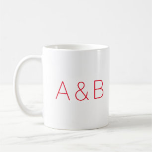 Anpassen, personalisieren des Alphabets als Anfang Kaffeetasse