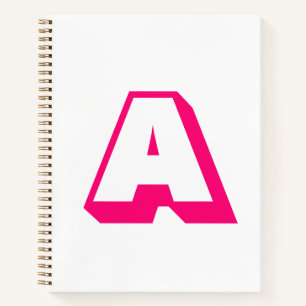 Anpassen, personalisieren des Alphabets als Anfang Notizbuch