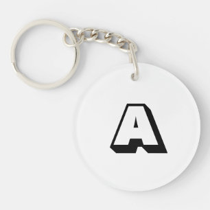 Anpassen, personalisieren des Alphabets als Anfang Schlüsselanhänger