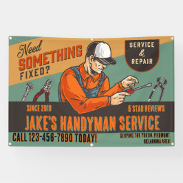 Anpassen Retro Handwerker-Service-Promo-Straße Banner