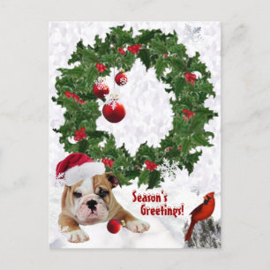 Anpassen Sie es neue Bulldog Welpen Weihnachten Ve