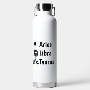 Anpassen Sonne Mond Aufgehende Sternzeichen Astrol Trinkflasche