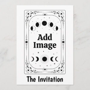 Anpassen Tarot Schicksal Mystiker Magie Scheidung Einladung