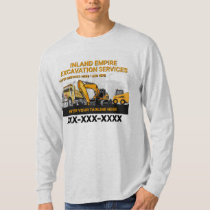 Anpassen Tiefbau Generalunternehmer Bauwesen T-Shirt