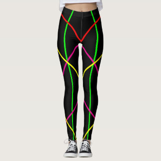Anpassen und Farbe auswählen - Neon Lines Yoga Leggings