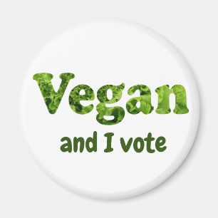 Anpassen Veganer aktivistischer Wähler Magnet