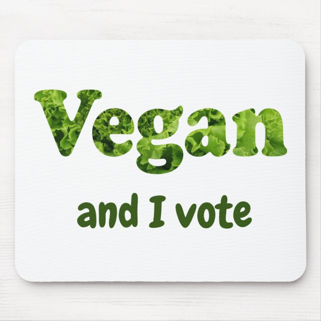 Anpassen Veganer aktivistischer Wähler Mousepad (Vorne)