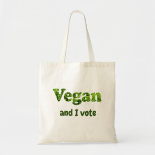 Anpassen Veganer aktivistischer Wähler Tragetasche