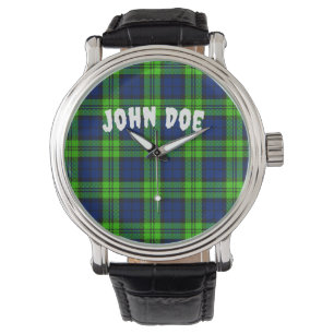 Anpassen von Blackwatch Kariert Tartan Armbanduhr