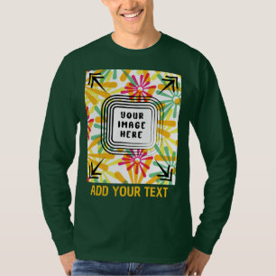 Anpassen von Foto und Text hinzufügen T-Shirt