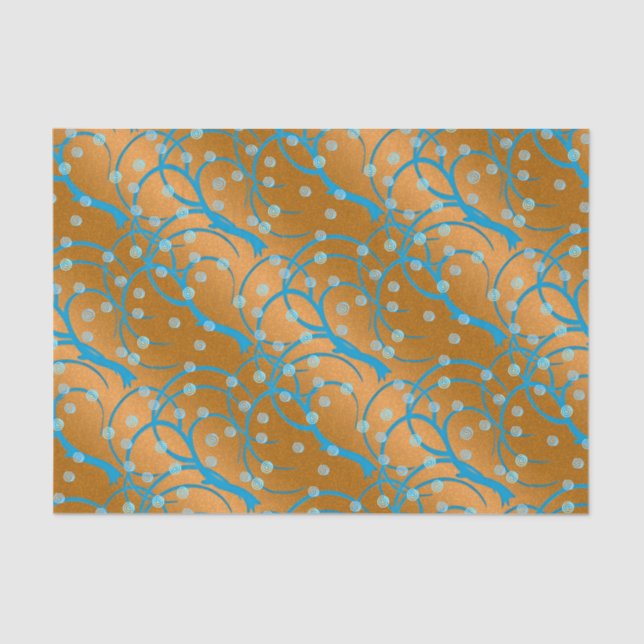 Anpassen von Gold Jasmine Flapper Style Seidenpapier (Vorderseite)