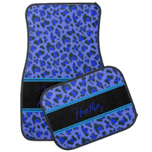 Anpassen von Imitaten Leopard Fur Animal Blue Glit