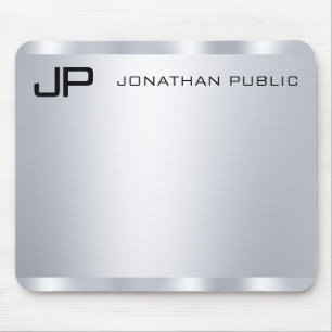 Anpassen von Imitaten Silver Metallic Look Mit Mon Mousepad