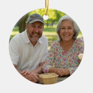 Anpassen von neuem Foto hinzufügen Keramik Ornament