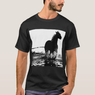 Anpassen von Running Horse Pop Art Trendy Template T-Shirt