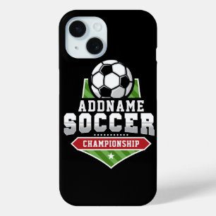Anpassen von Soccer ADD TEXT Varsity Team Player Case-Mate iPhone Hülle