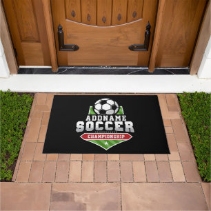 Anpassen von Soccer ADD TEXT Varsity Team Player Fußmatte