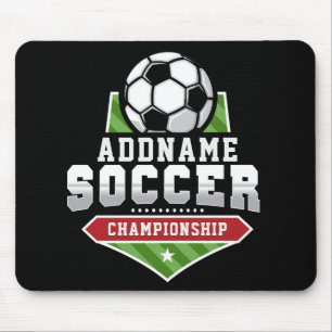 Anpassen von Soccer ADD TEXT Varsity Team Player Mousepad
