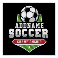 Anpassen von Soccer ADD TEXT Varsity Team Player