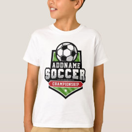 Anpassen von Soccer ADD TEXT Varsity Team Player T-Shirt