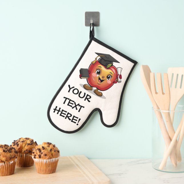 Anpassen von Text in Name Abschluss Apple Ofenhandschuh (Insitu (Hängend))