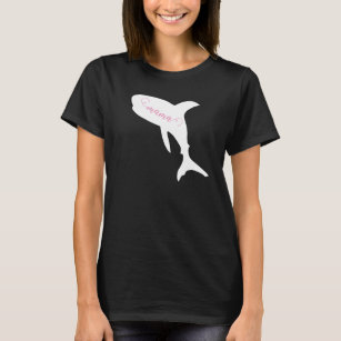 Anpassen von Text-Mama-Whale-Shark-Silhouette T-Shirt