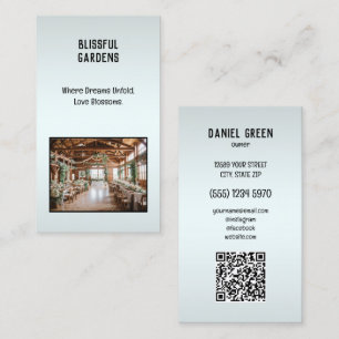 Anpasstes QR-Foto für den Hochzeitstandort Visitenkarte