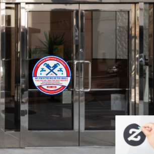 Anpassung der Betriebstüre des Installateurs an di Fensteraufkleber
