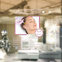 Anpassung der Botox-Gesichtshaut auf die Haut im D Fensteraufkleber