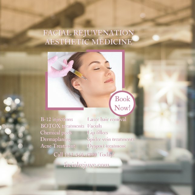 Anpassung der Botox-Gesichtshaut auf die Haut im D Fensteraufkleber (Von Creator hochgeladen)