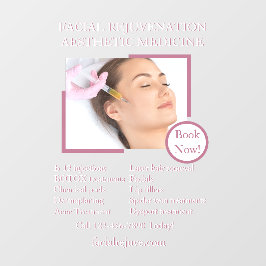 Anpassung der Botox-Gesichtshaut auf die Haut im D Fensteraufkleber