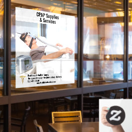 Anpassung der CPAP-Lieferungen an den medizinische Fensteraufkleber