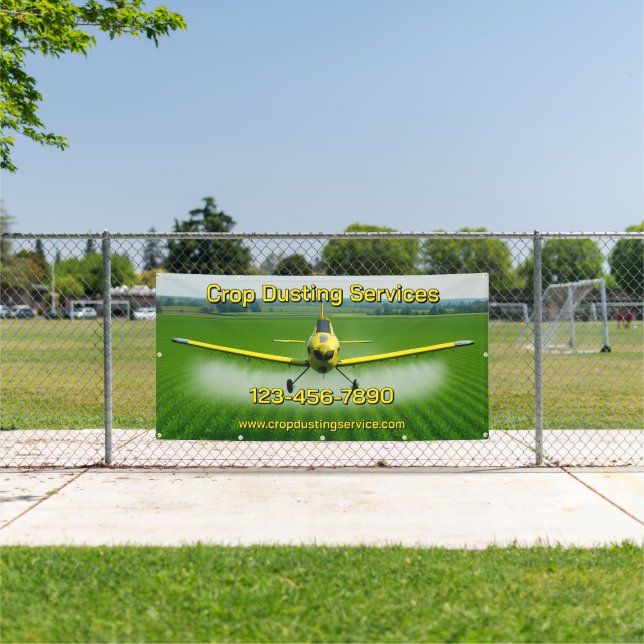 Anpassung der Crop Dusting Services Unternehmensza Banner (Insitu)