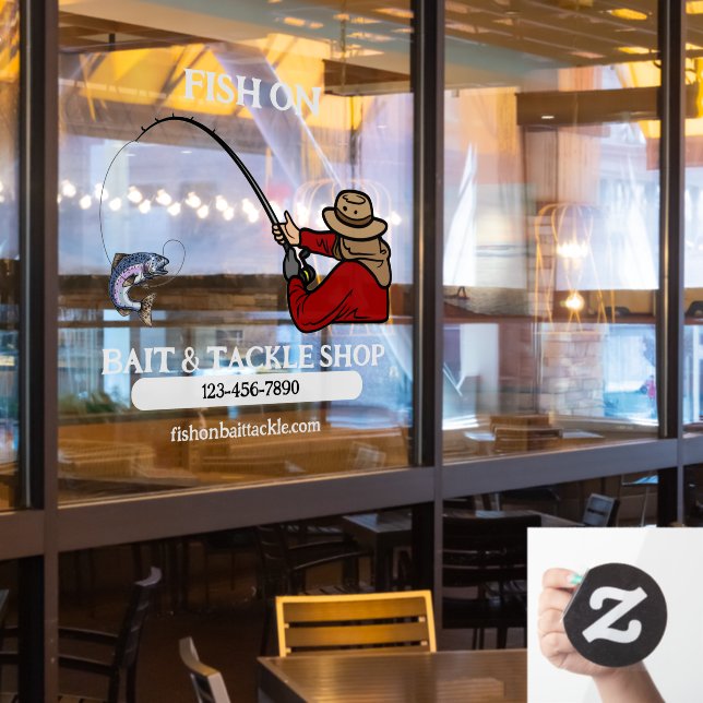 Anpassung der Fischfanggeschäfte und des Handlungs Fensteraufkleber (Restaurantfenster)