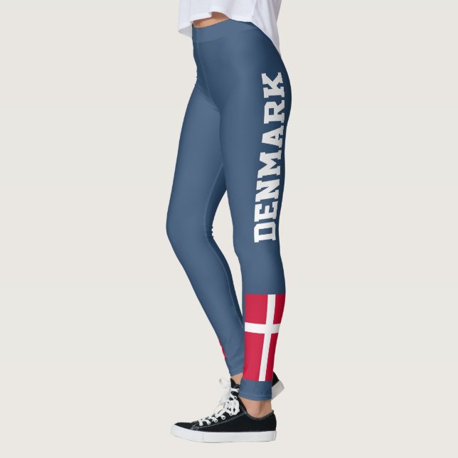 Anpassung der Flagge des Landes Dänemark Leggings (Links)