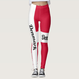Anpassung der Flagge des Landes Dänemark Leggings