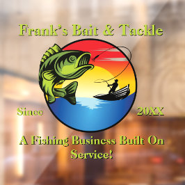 Anpassung der Front für den Fischfang Fensteraufkleber