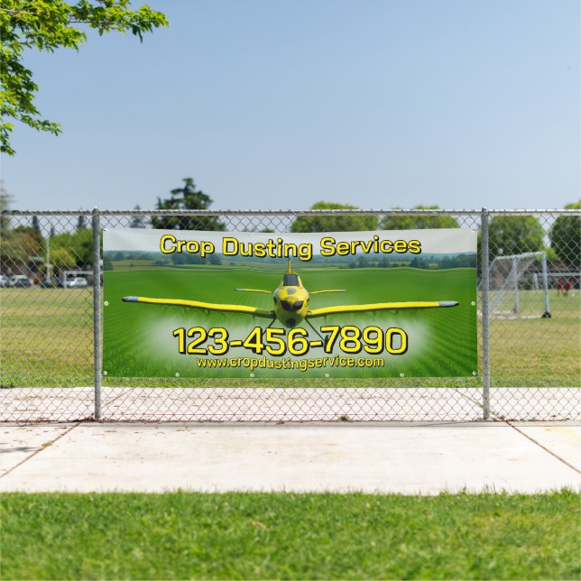 Anpassung der Zaunwerbung für Crop Dusting Service Banner (InSitu)