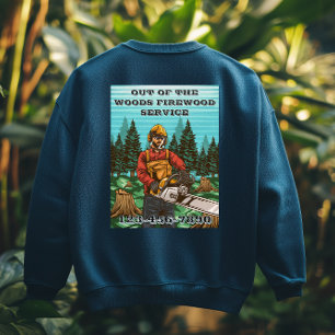 Anpassung Feuerholz-Verkaufsunternehmen Werbe- Sweatshirt
