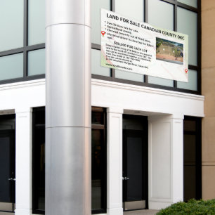 Anpassung Landparzellen-Immobilien-Logo Makler Banner