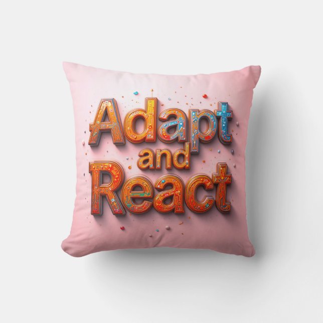 Anpassung und Reaktion Kissen (Vorderseite)