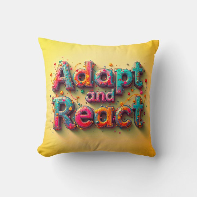 Anpassung und Reaktion Kissen (Vorderseite)