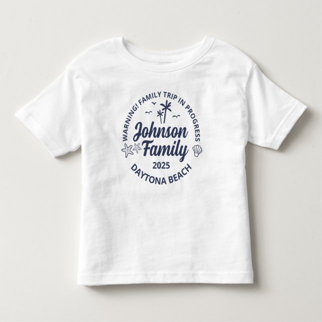 Anpassungsgruppe für Familienurlaub Kleinkind T-shirt (Vorderseite)