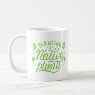 Anpflanzung einheimischer Pflanze Kaffeetasse
